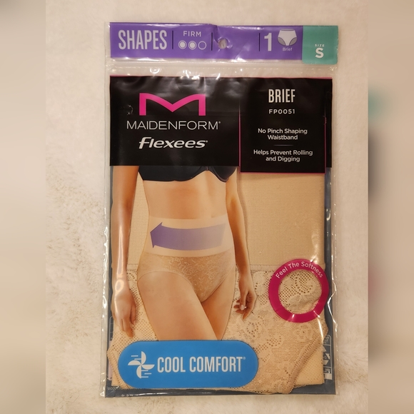 Maidenform Flexees Shaper Brief Nude Lace Firm Cool Comfort Size Small N… - Picture 9 of 9